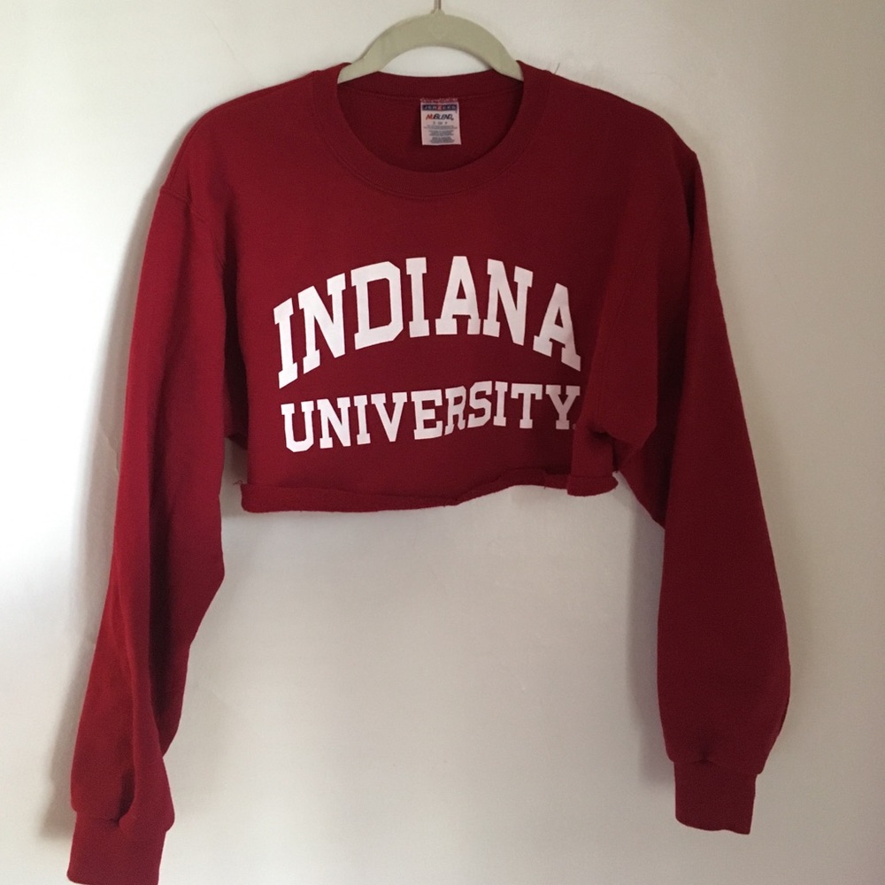 !!VINTAGE IU CROPPED SWEATSHIRT!!